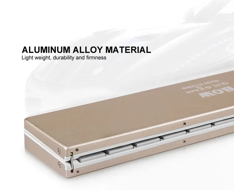 Tri-folding foldable Bluetooth Wireless Keyboard Aluminum Housing for iPad 7 8 9 iPhone 11 12 13 14 Z Fold 4 MateXS MiX Fold