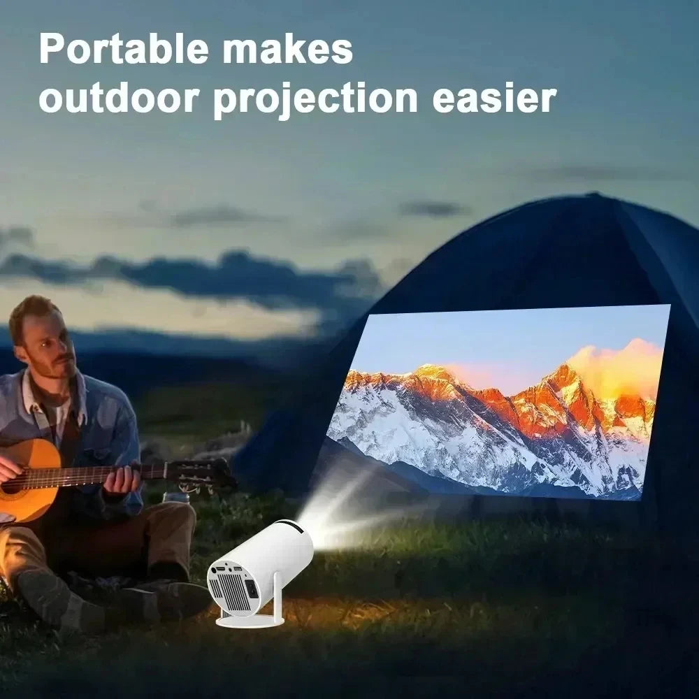 Smart Home Projector 1080P HDR10 4K Supported Portable Mini Projector WiFi Bluetooth Screen Mirroring Theater Beamer TV Stick