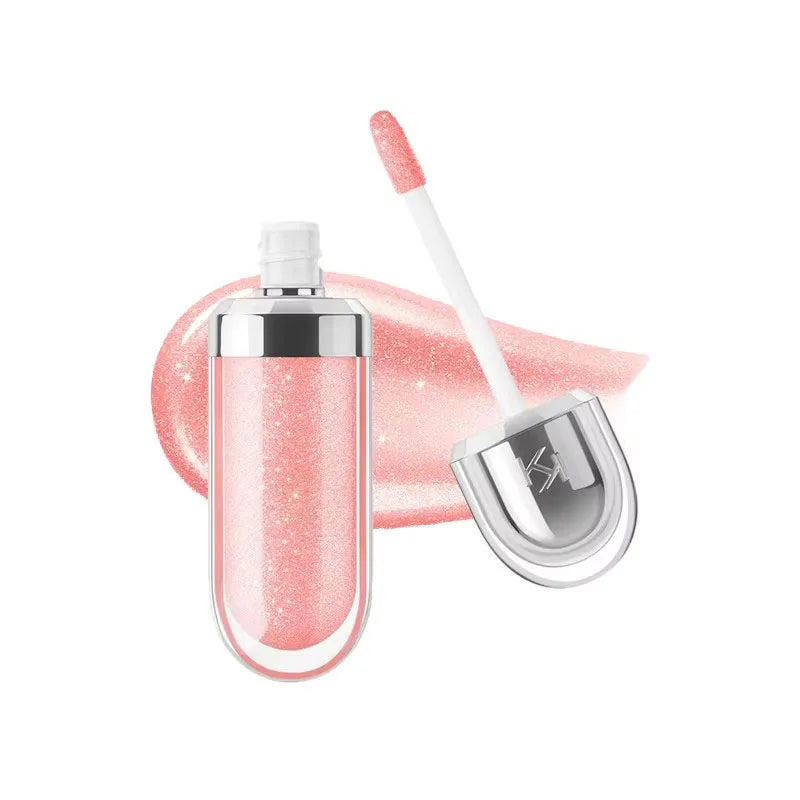 3D Hydra Lipgloss Transparent Lip Gloss Mirror Lipstick Moisturizing Glossy Lips Milk Tea Bean Paste Purple Colors Cosmetics