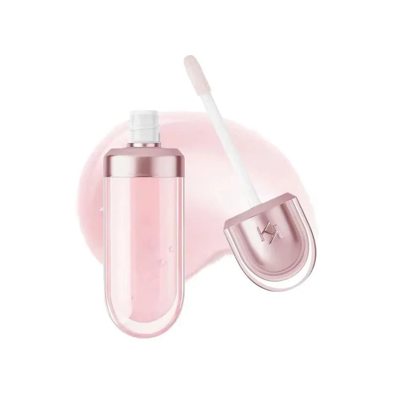 3D Hydra Lipgloss Transparent Lip Gloss Mirror Lipstick Moisturizing Glossy Lips Milk Tea Bean Paste Purple Colors Cosmetics