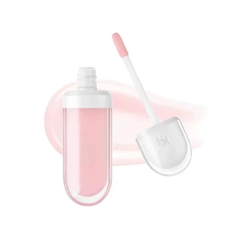 3D Hydra Lipgloss Transparent Lip Gloss Mirror Lipstick Moisturizing Glossy Lips Milk Tea Bean Paste Purple Colors Cosmetics