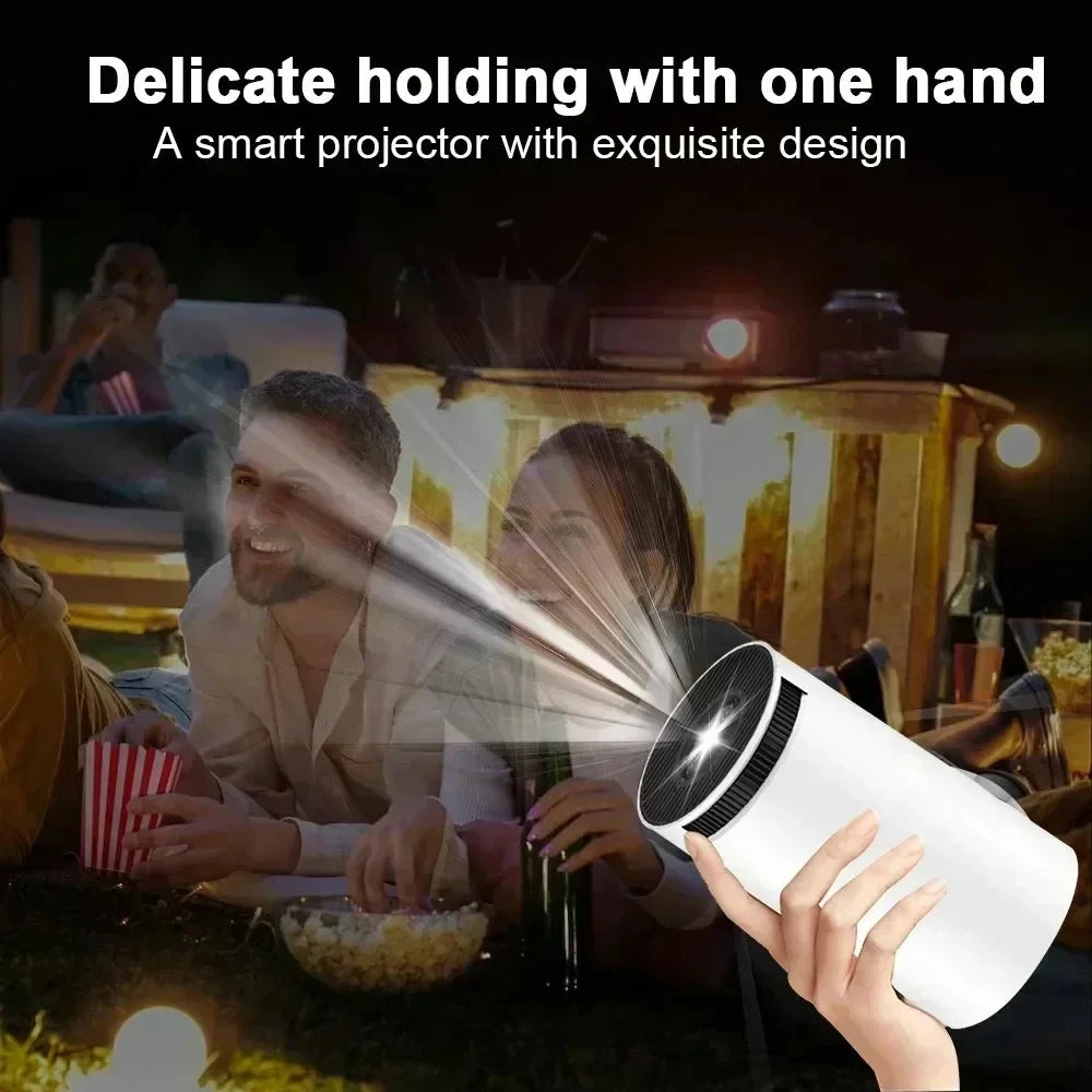 Smart Home Projector 1080P HDR10 4K Supported Portable Mini Projector WiFi Bluetooth Screen Mirroring Theater Beamer TV Stick